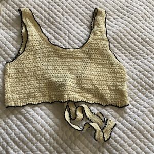 Urban outfitters knitted crop top